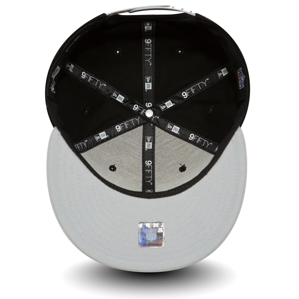 Cappellino 9FIFTY Snapback Las Vegas Raiders in cotone Nero e Grigio