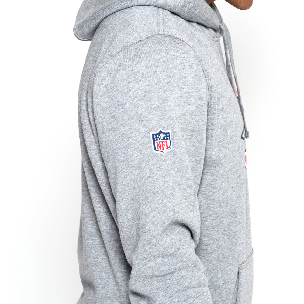 Felpa con cappuccio Chicago Bears Team Logo grigia