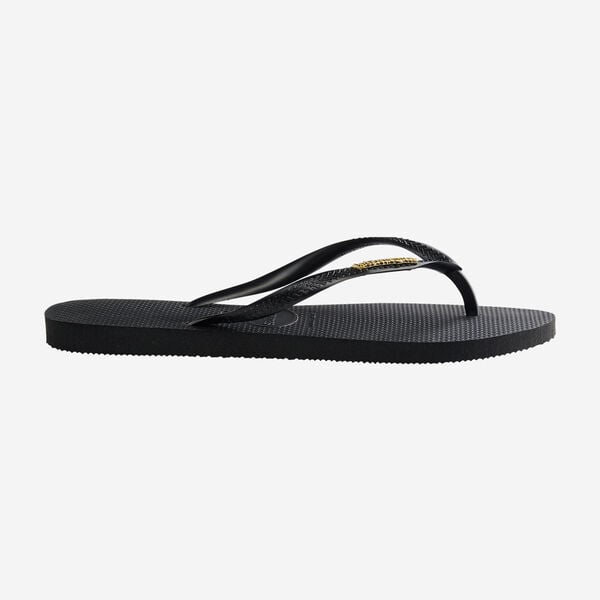 Havaianas Slim Logo Metallic nera