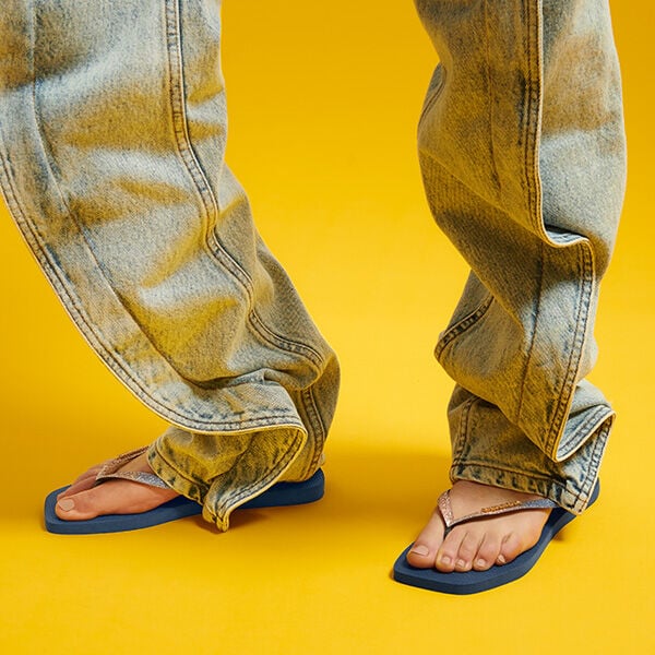 Havaianas Square Glitter blu