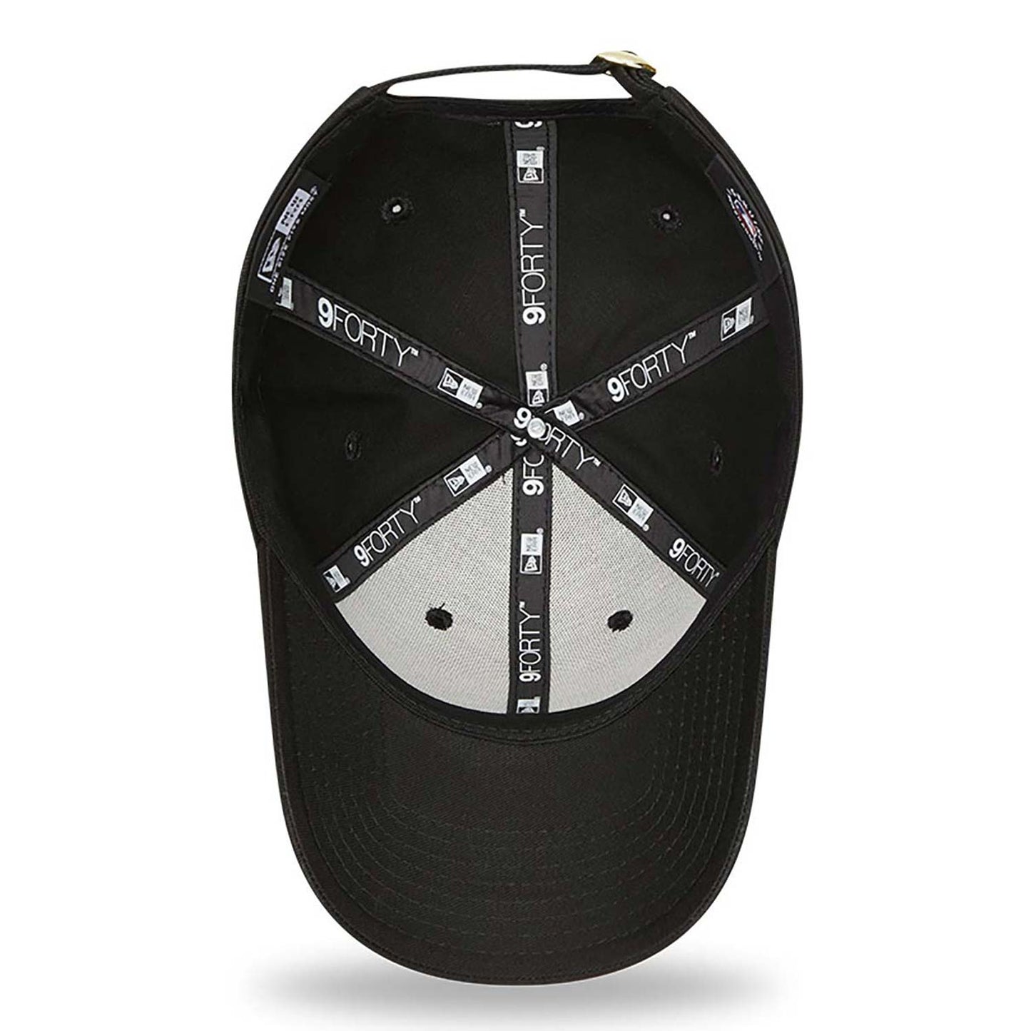 Cappellino 9FORTY New York Yankees Logo Metallizzato Donna Nero