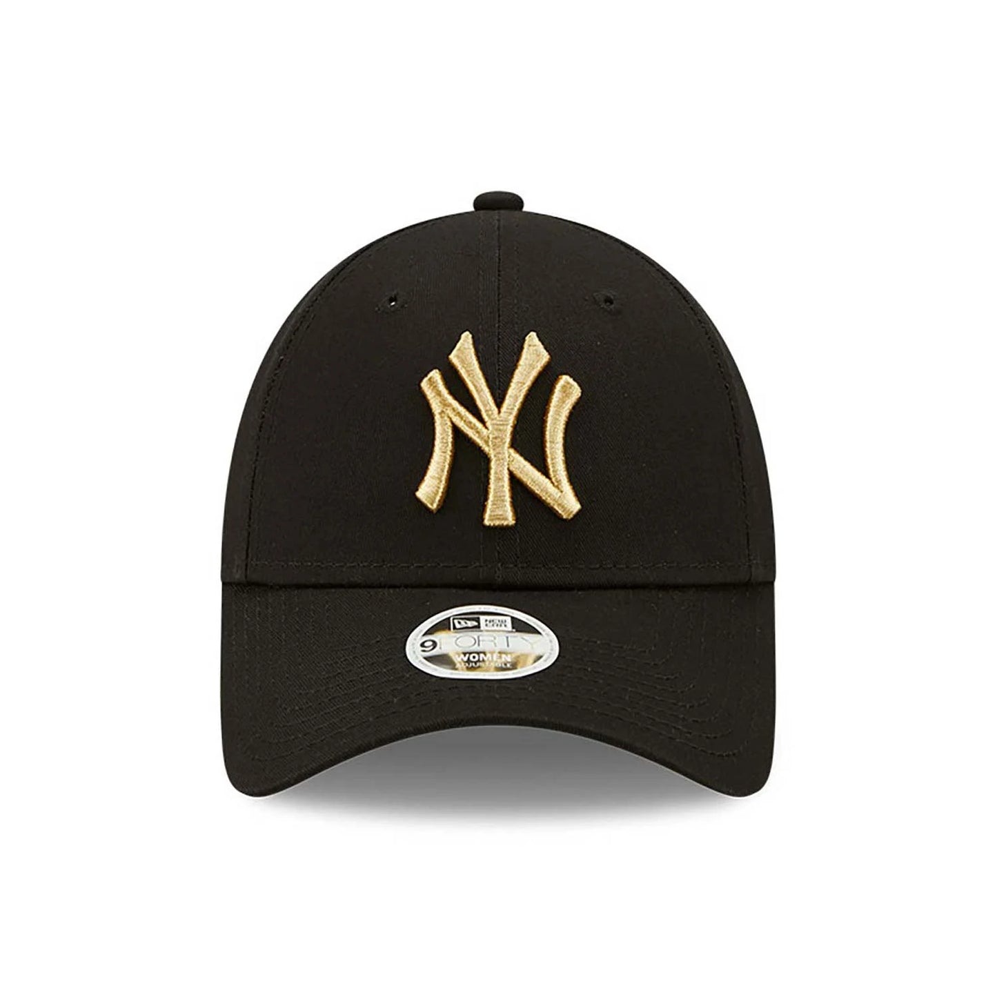 Cappellino 9FORTY New York Yankees Logo Metallizzato Donna Nero