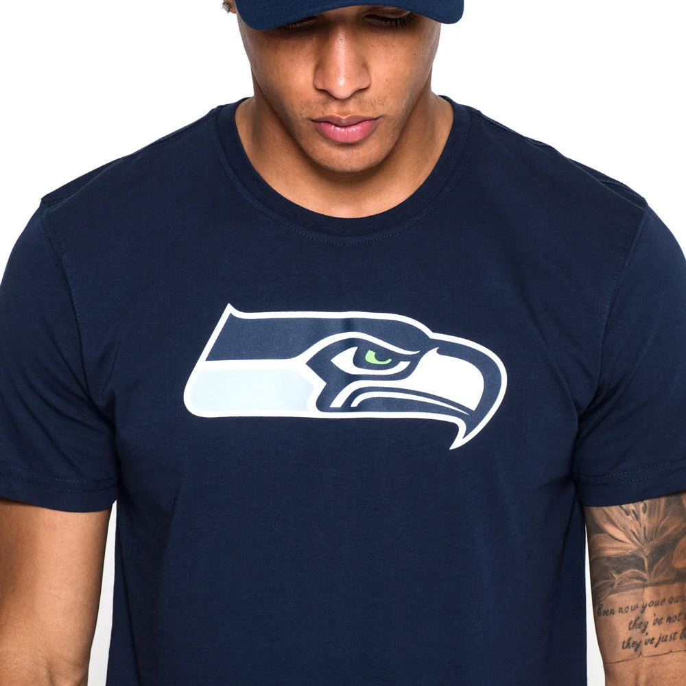 T-shirt Seattle Seahawks Team Logo blu