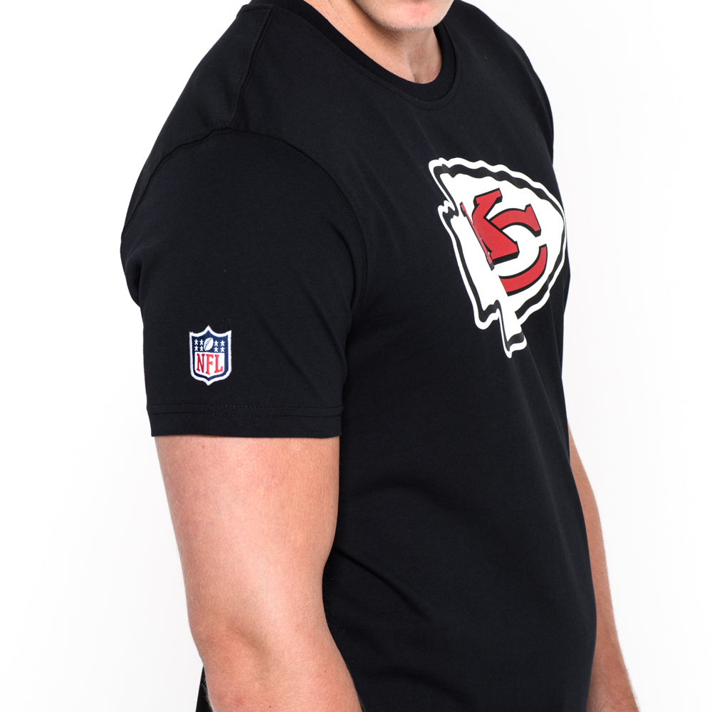 T-shirt Team Logo Kansas City Chiefs nera