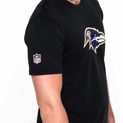 T-Shirt Baltimore Ravens Team Logo nera