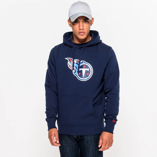 Felpa con cappuccio Tennessee Titans Team Logo blu navy