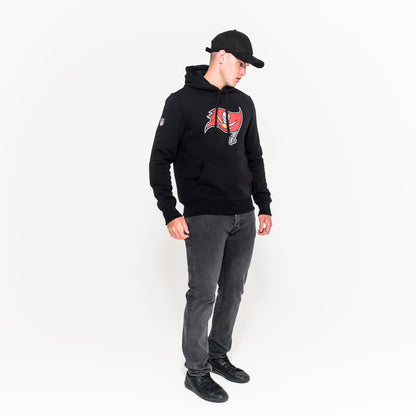 Felpa con cappuccio Tampa Bay Buccaneers Team Logo nera