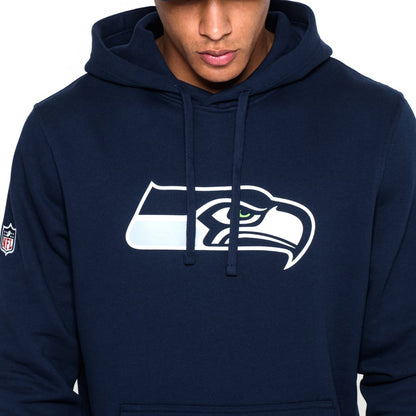 Felpa con cappuccio Seattle Seahawks Team logo blu