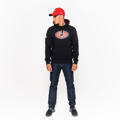 Felpa con cappuccio Team Logo San Francisco 49ers nera