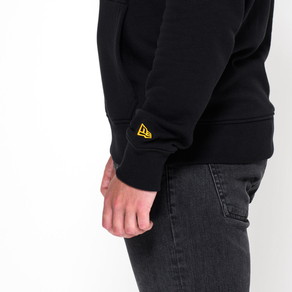 Felpa con cappuccio Pittsburgh Steelers Team Logo nera