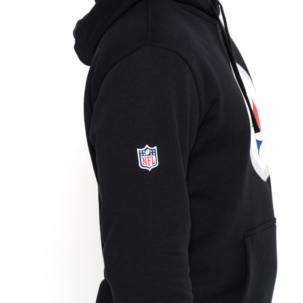 Felpa con cappuccio Pittsburgh Steelers Team Logo nera