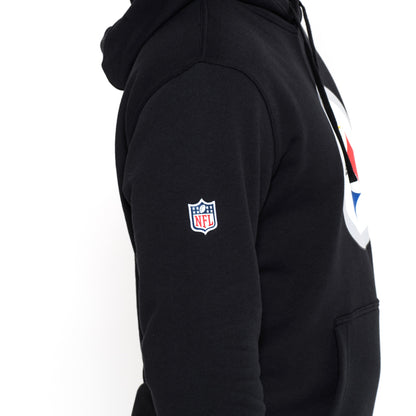 Felpa con cappuccio Pittsburgh Steelers Team Logo nera