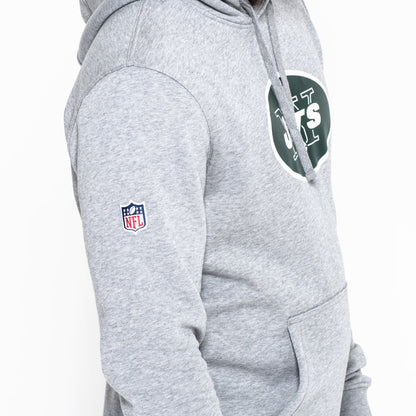 Felpa con cappuccio New York Jets Team Logo grigia