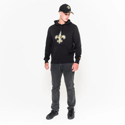 Felpa con cappuccio New Orleans Saints Team Logo nera