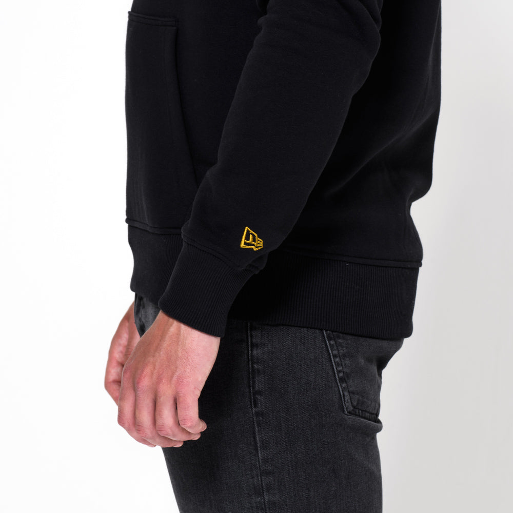Felpa con cappuccio New Orleans Saints Team Logo nera