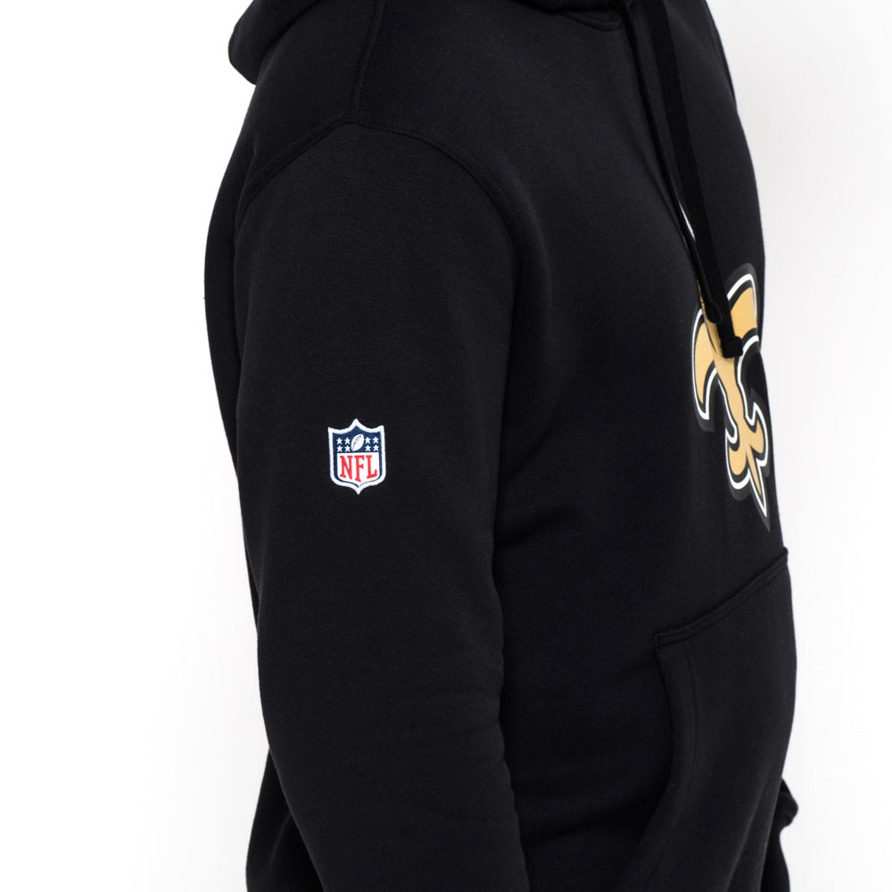 Felpa con cappuccio New Orleans Saints Team Logo nera