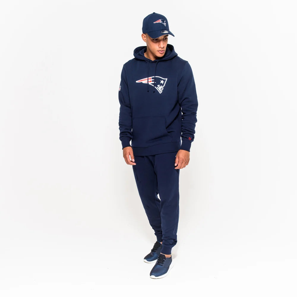 Felpa con cappuccio New England Patriots Team Logo blu