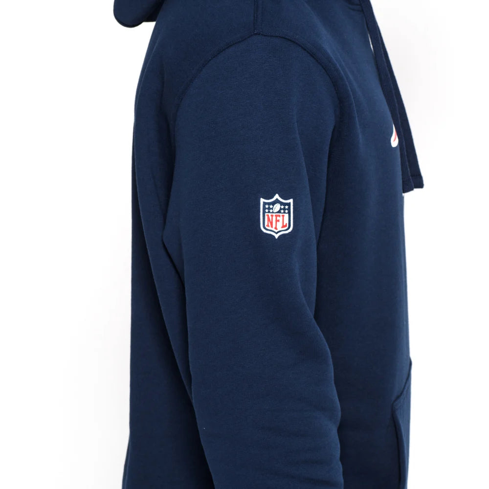 Felpa con cappuccio New England Patriots Team Logo blu