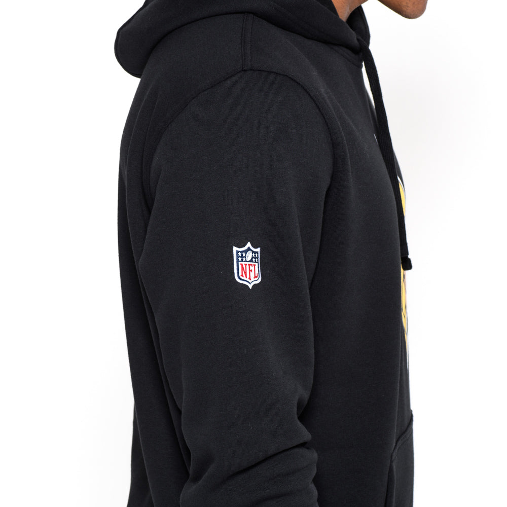 Felpa con cappuccio Minnesota Vikings Team Logo nera
