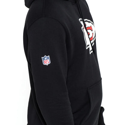 Felpa con cappuccio Kansas City Chiefs Team Logo nera