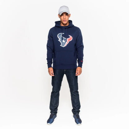 Felpa con cappuccio Houston Texans Team Logo blu navy
