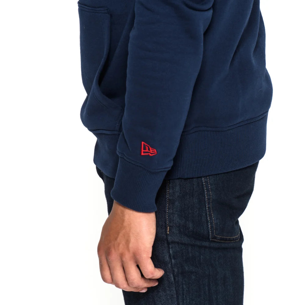 Felpa con cappuccio Houston Texans Team Logo blu navy