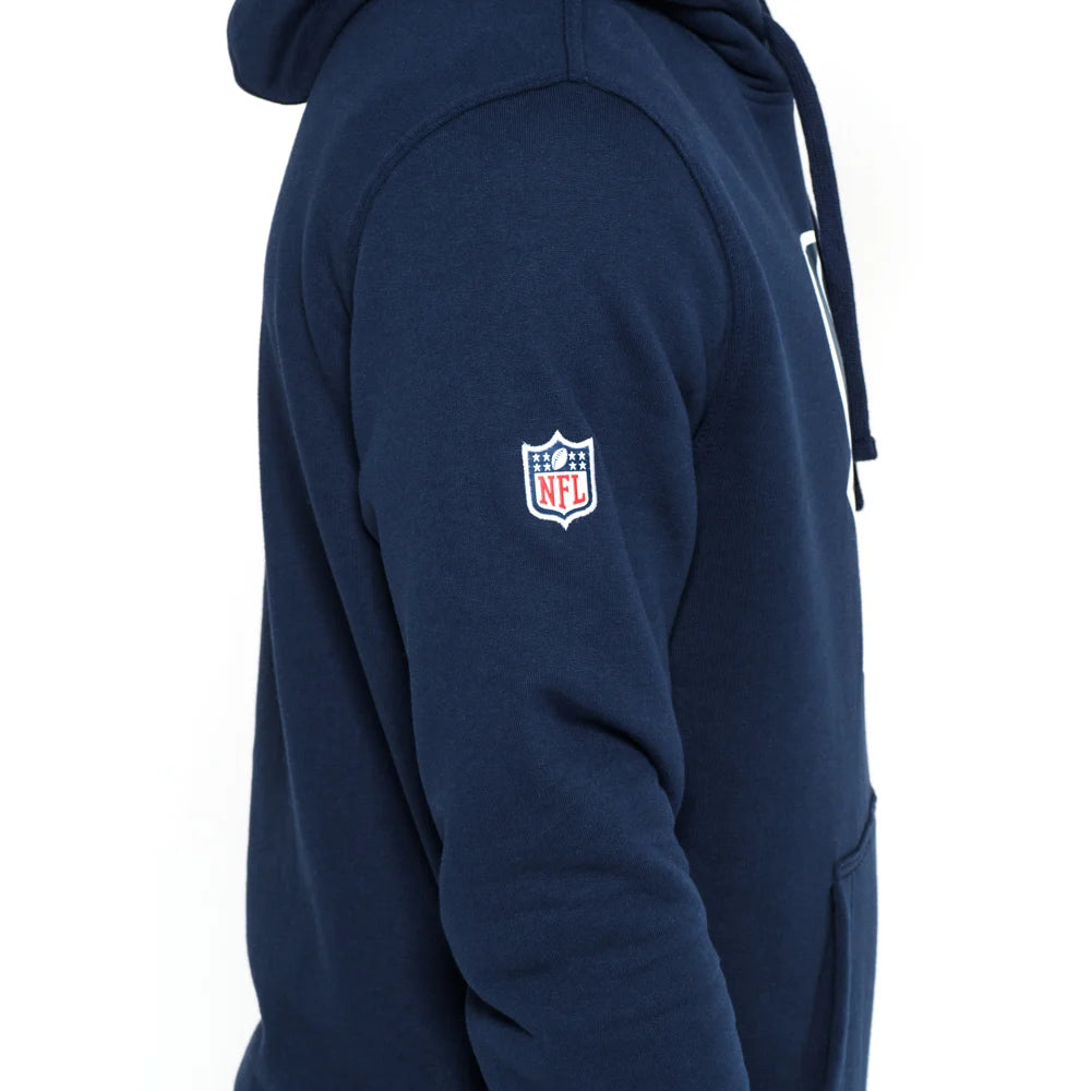Felpa con cappuccio Houston Texans Team Logo blu navy
