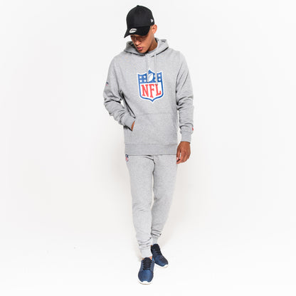 Felpa con cappuccio NFL Logo grigia