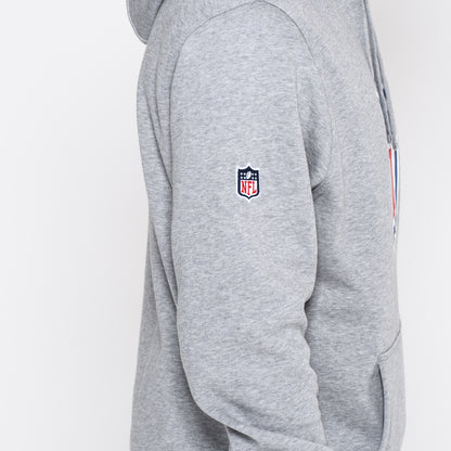 Felpa con cappuccio NFL Logo grigia