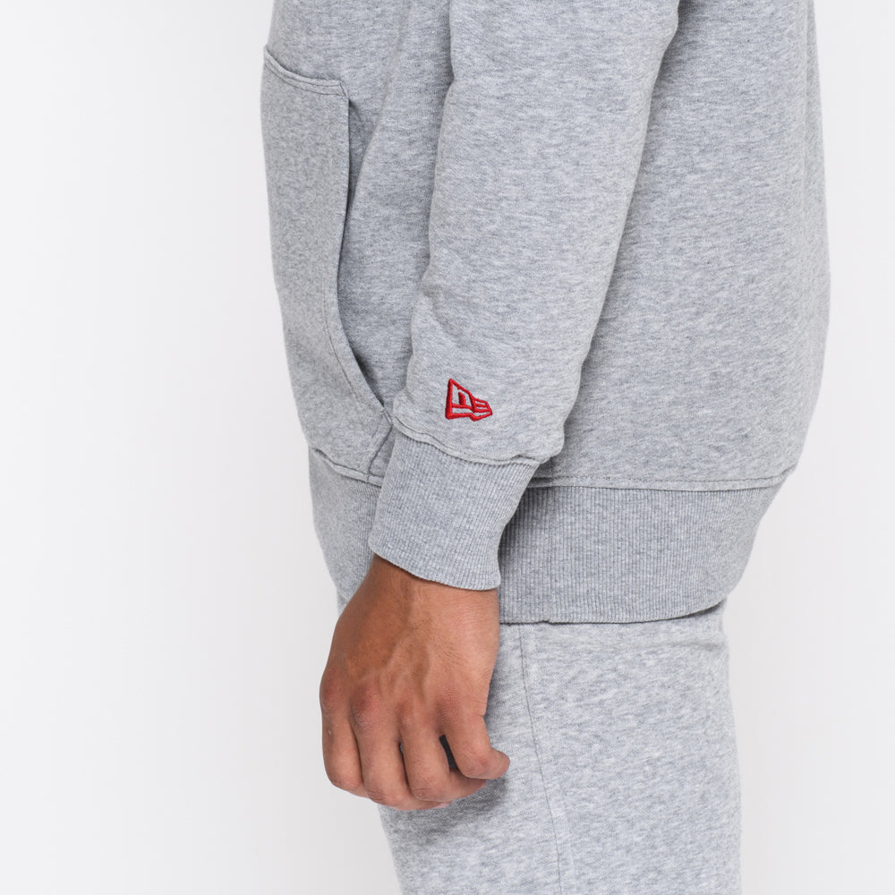 Felpa con cappuccio NFL Logo grigia