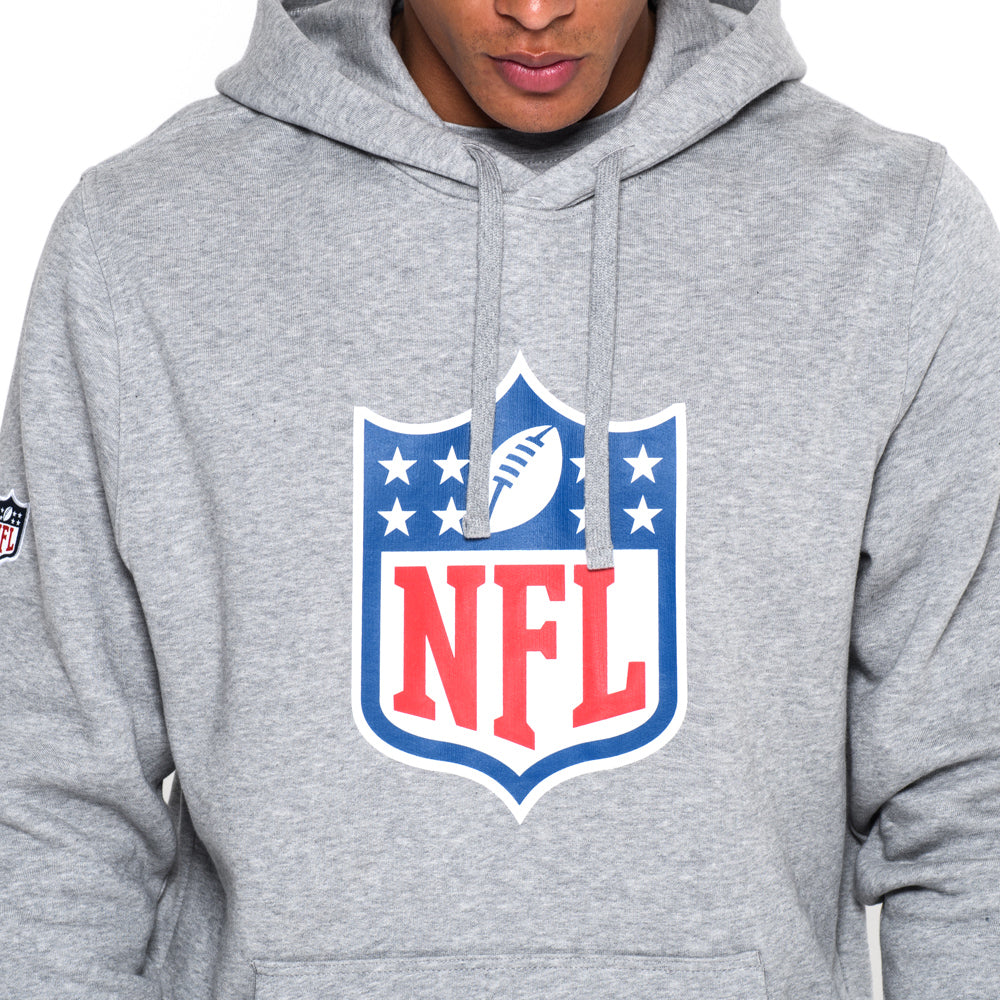 Felpa con cappuccio NFL Logo grigia
