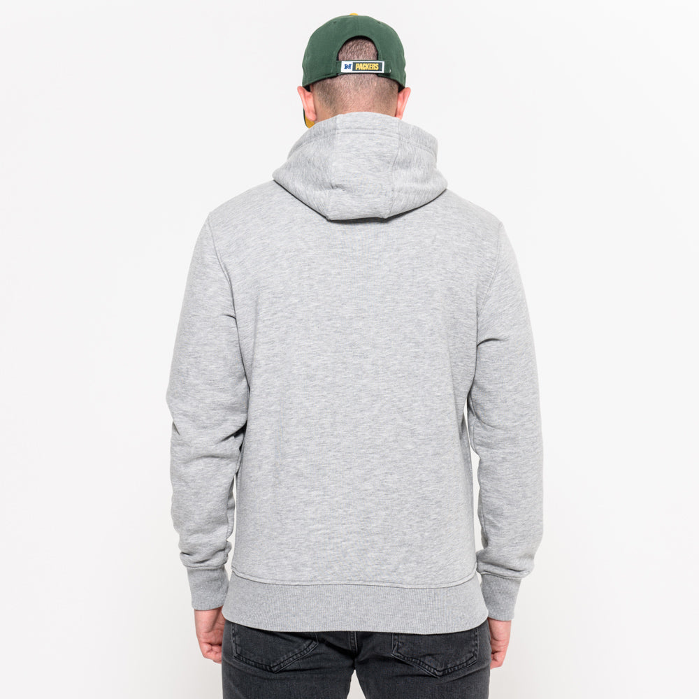 Felpa con cappuccio Team Logo Green Bay Packers grigia