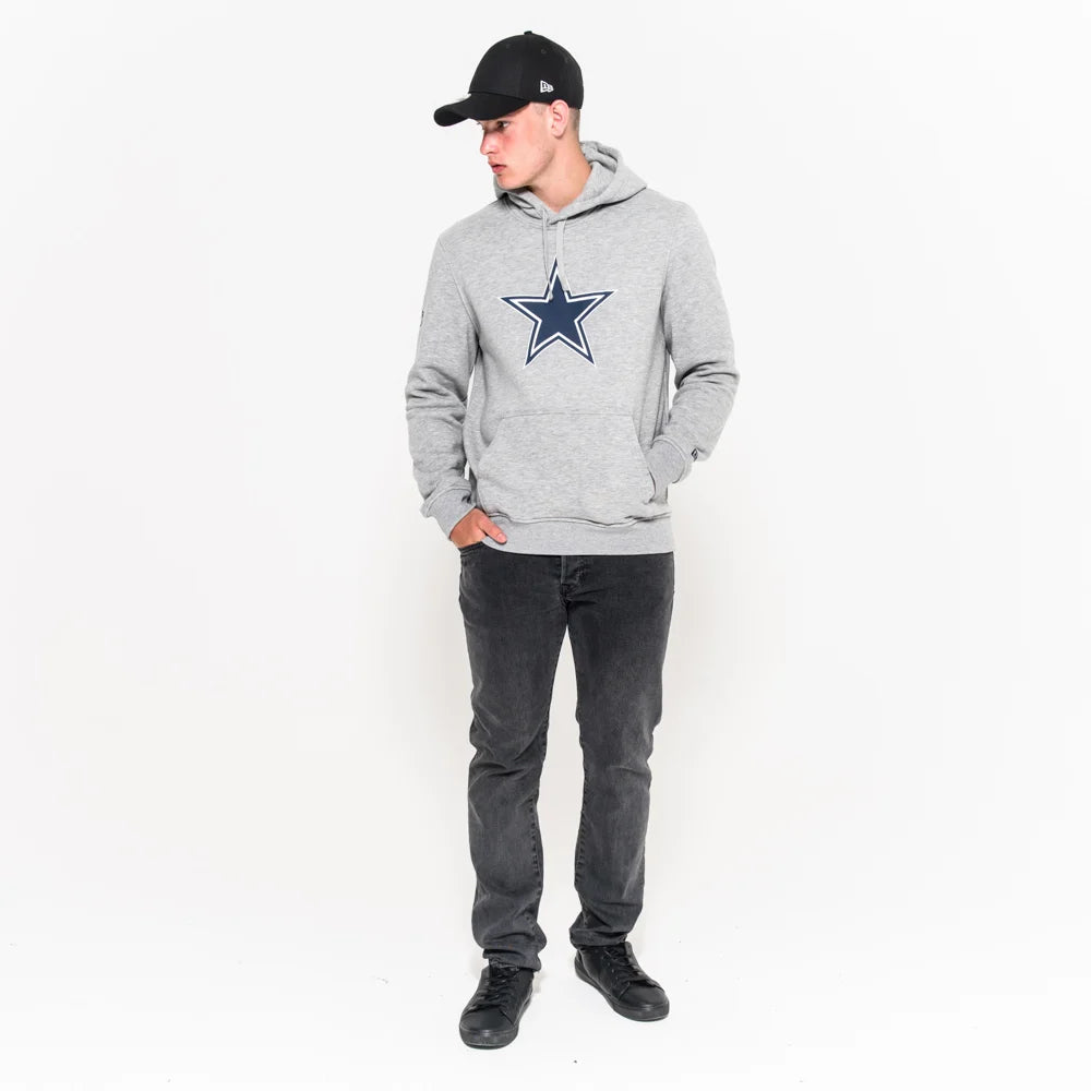 Felpa con cappuccio Dallas Cowboys Team Logo grigia