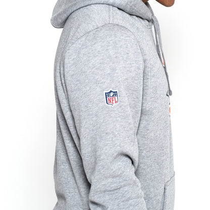 Felpa con cappuccio Chicago Bears Team Logo grigia