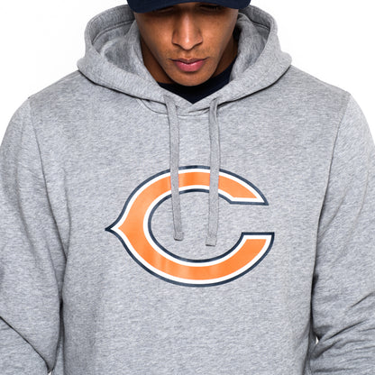 Felpa con cappuccio Chicago Bears Team Logo grigia