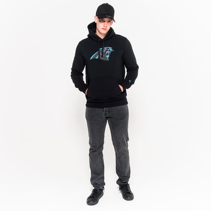 Felpa con cappuccio Carolina Panthers Team Logo nera