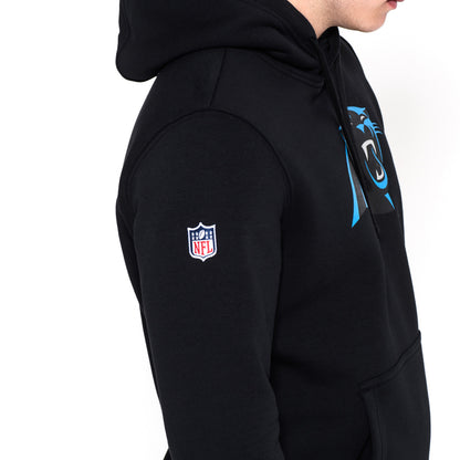 Felpa con cappuccio Carolina Panthers Team Logo nera