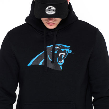 Felpa con cappuccio Carolina Panthers Team Logo nera