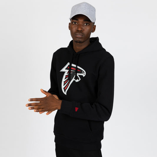 Felpa chiusa con cappuccio Team Logo Atlanta Falcons nera