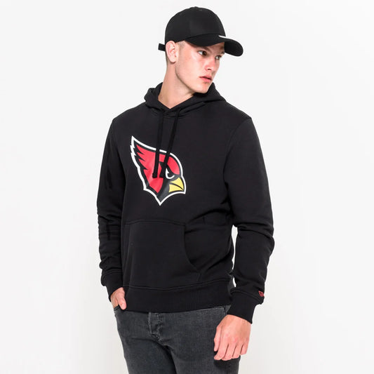 Felpa con cappuccio Arizona Cardinals Team Logo nera