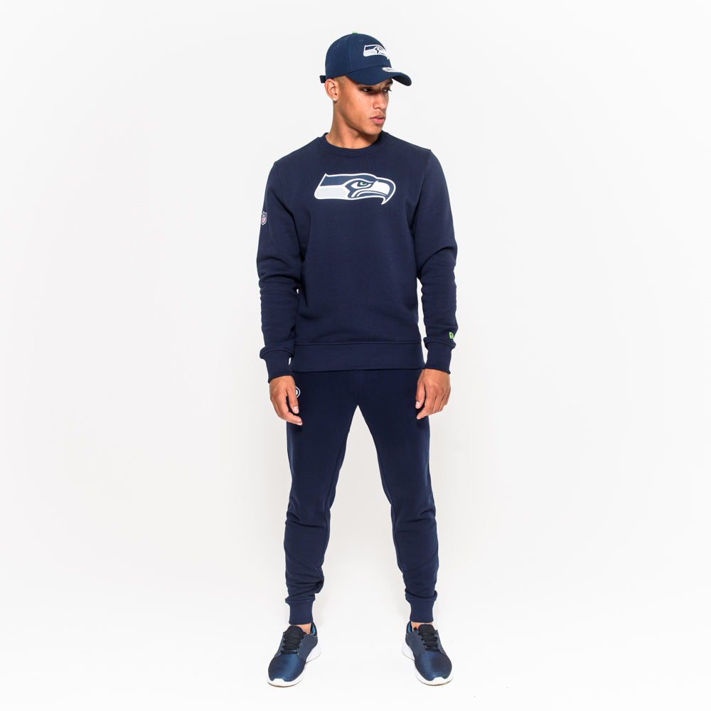 Felpa girocollo Team Logo Seattle Seahawks blu