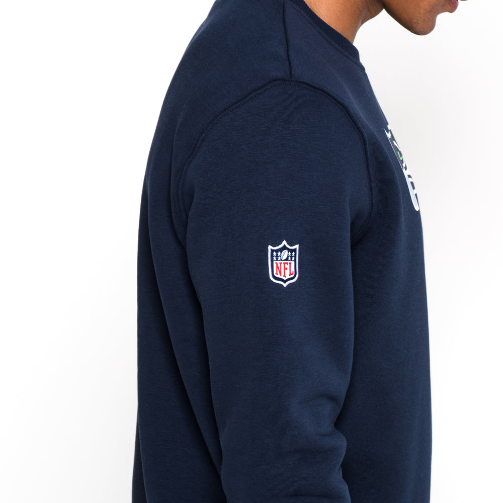 Felpa girocollo Team Logo Seattle Seahawks blu