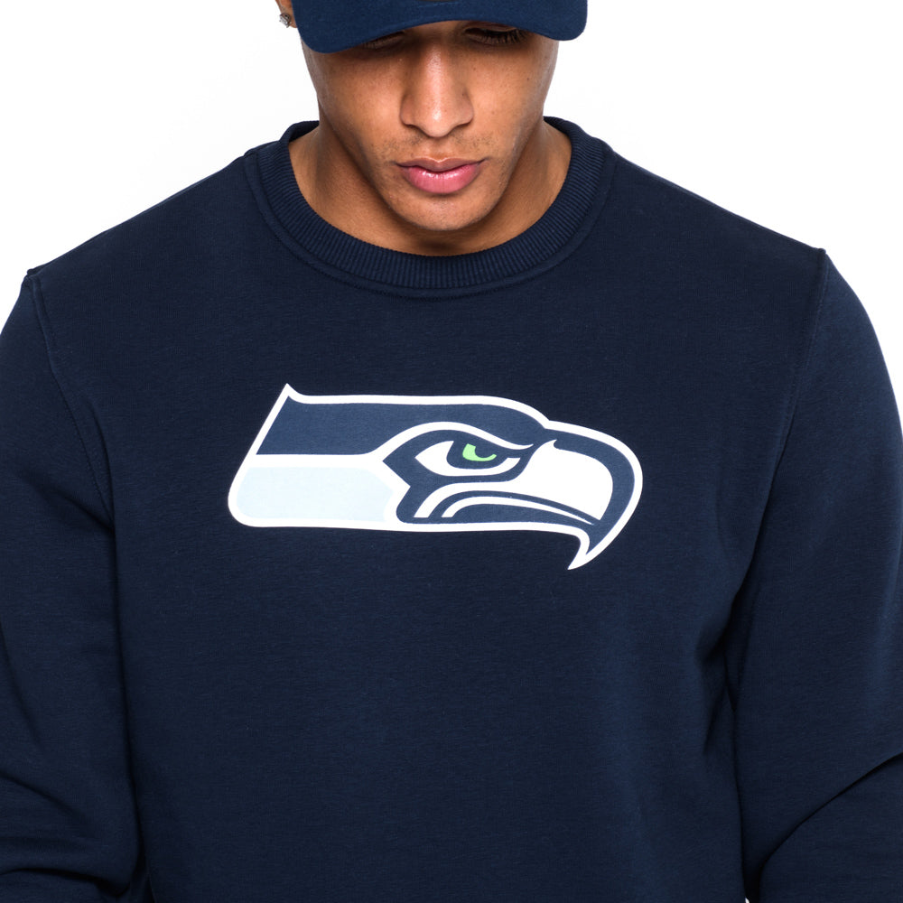 Felpa girocollo Team Logo Seattle Seahawks blu