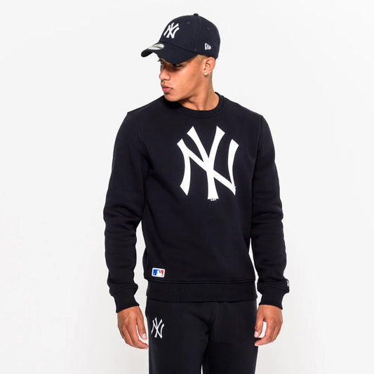 Felpa girocollo New York Yankees blu navy