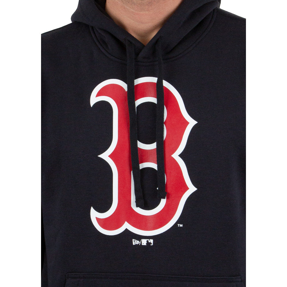 Felpa con cappuccio Boston Red Sox blu navy