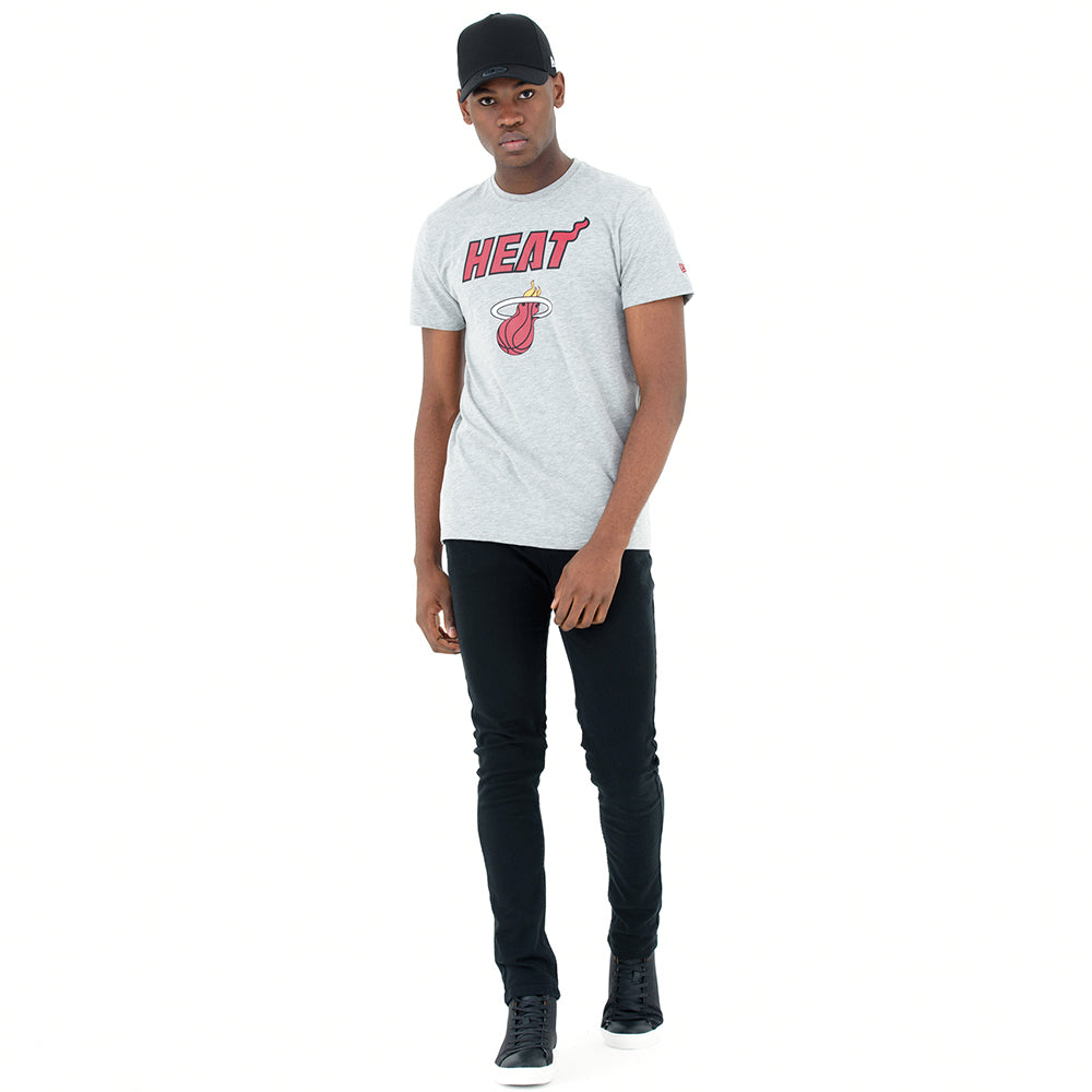 T-Shirt Miami Heat Heather Grigia