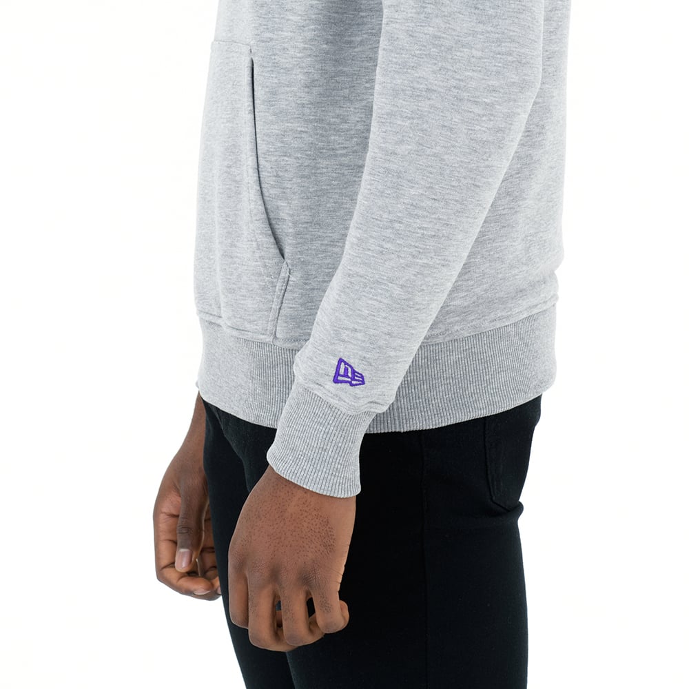 Felpa con cappuccio LA Lakers grigia