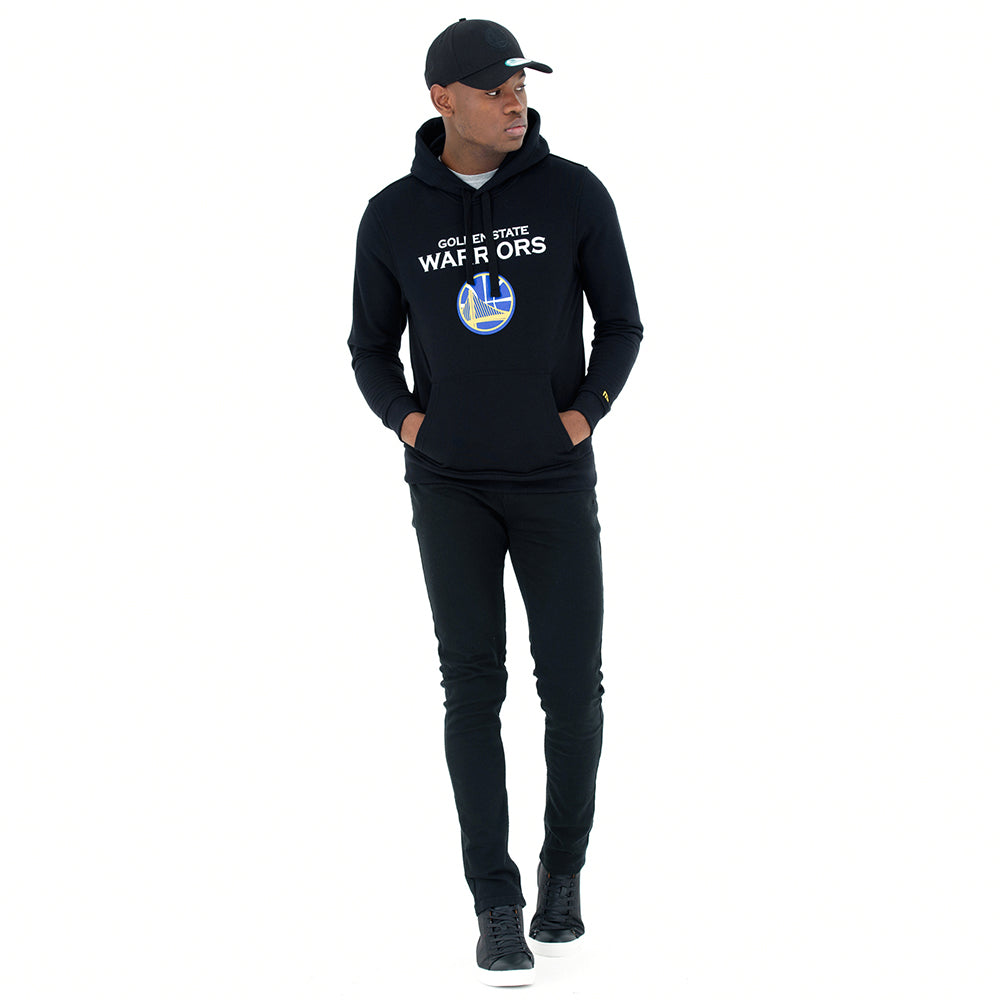 Felpa con cappuccio Golden State Warriors nera