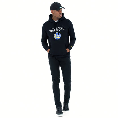 Felpa con cappuccio Golden State Warriors nera