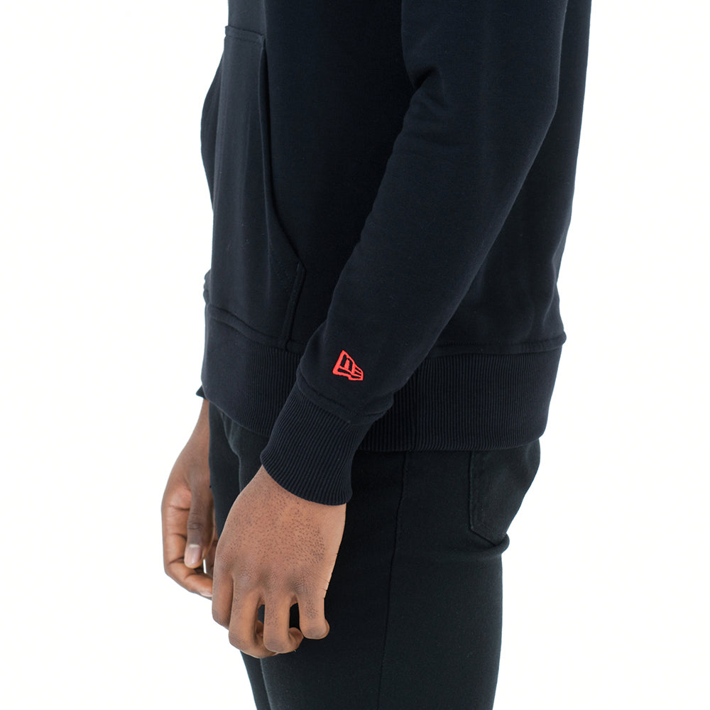 Felpa con cappuccio Chicago Bulls nera